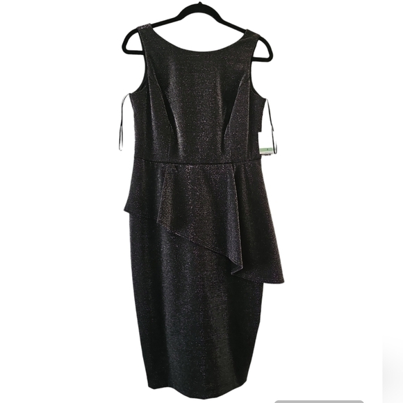 NWT Peplum Glitter Knit Dress, Gabby Skye - Picture 2 of 7